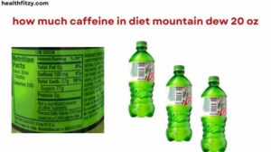 how much caffeine in diet mountain dew 20 oz