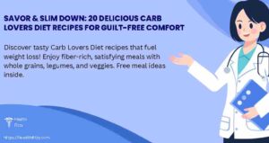 Savor & Slim Down: 20 Delicious Carb Lovers Diet Recipes for Guilt-Free Comfort