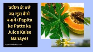 जाने पपीता के पत्ते के फायदे और नुकसान - गर्भपात जोखिम, जूस विधि और सावधानियाँ 3 पपीता के पत्ते के फायदे और नुकसान